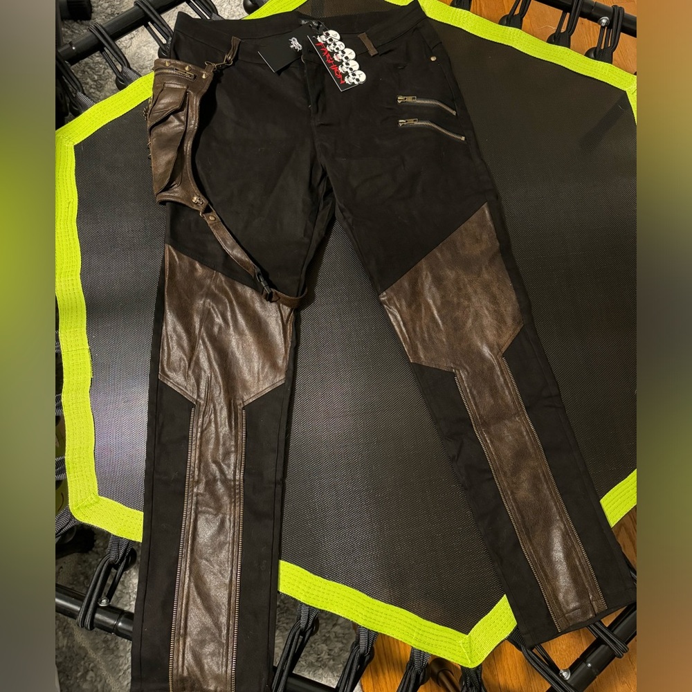 Goth Mall Steampunk Skinny Pants size 14